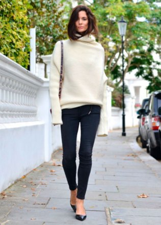 Maxi-Tricot-Jeans-Flat-Street-Style