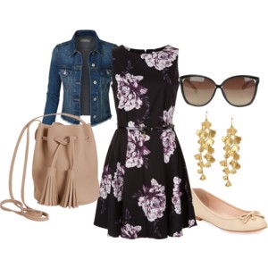 VESTIDO+ESTAMPA+FLORAL+FUNDO+PRETO