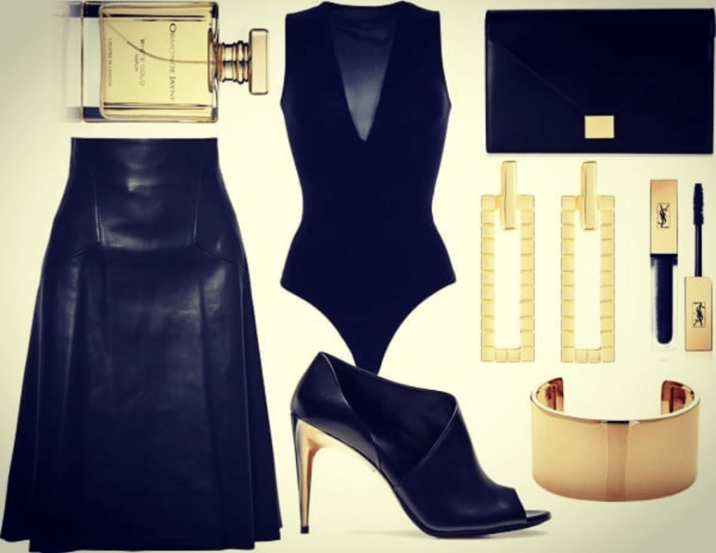 3 looks com: saia preta clássica em couro pra qualquer&nbsp;estação