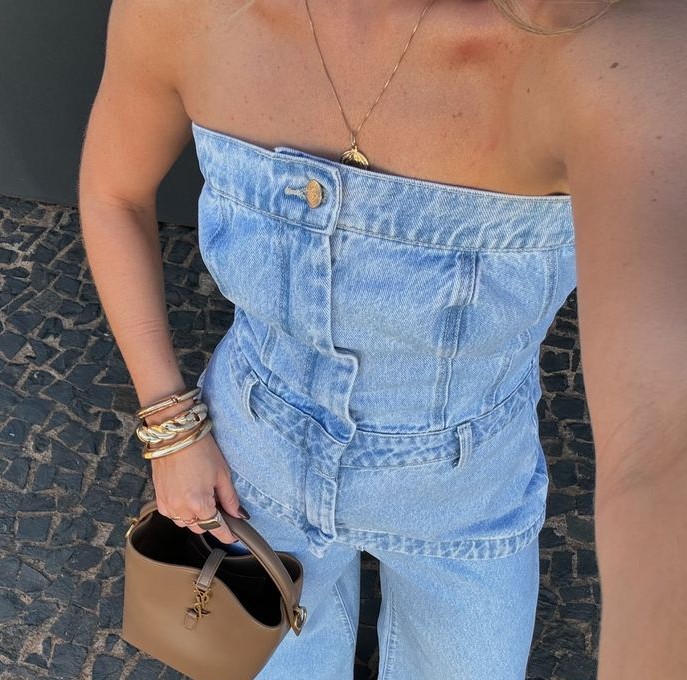 look all jeans pra usar no&nbsp;calor