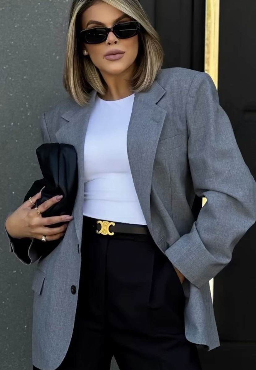 blazer cinza é o novo&nbsp;preto