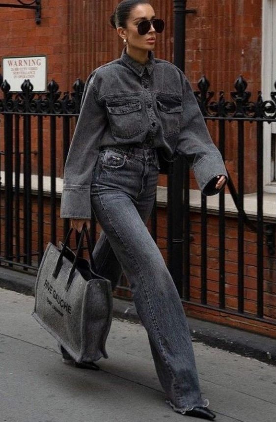 jeans cinza é&nbsp;tendência